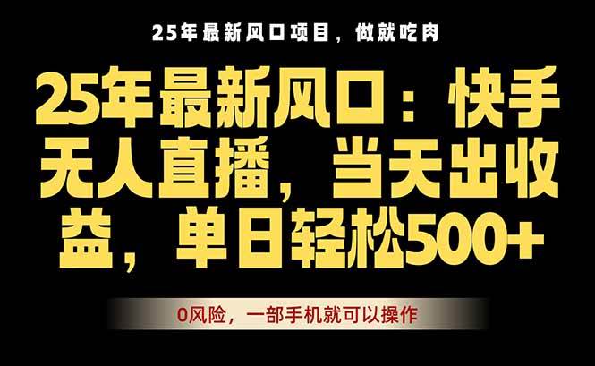 (16007期)25年最新无人直播玩法,当天秒出单,一部手机就可操作插图 (16007期)25年最新无人直播玩法,当天秒出单,一部手机就可操作插图