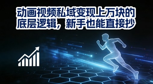 动画视频私域变现上W的底层逻辑，新手也能直接抄-DE云网创