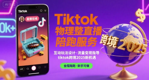 Tiktok物理整蛊直播陪跑服务-tiktok跨境2025-DE云网创