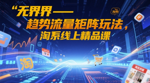 无界-趋势流量矩阵玩法，淘系线上精品课-DE云网创