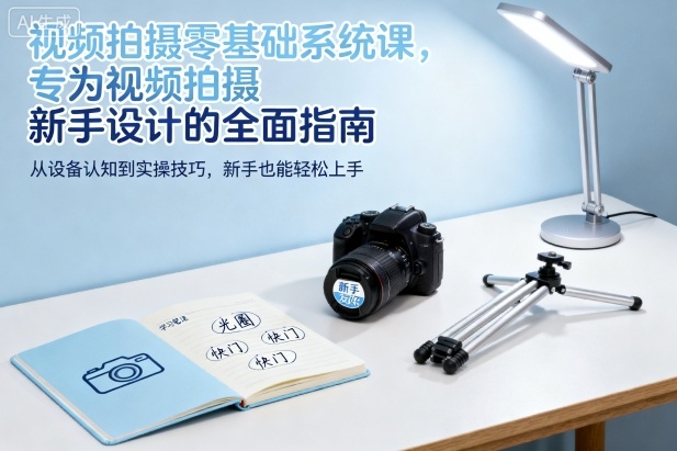 视频拍摄零基础系统课，专为视频拍摄新手设计的全面指南-DE云网创