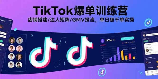 (15920期)TikTok爆单训练营,店铺搭建/达人矩阵/GMV投流,单日破千单实操插图 (15920期)TikTok爆单训练营,店铺搭建/达人矩阵/GMV投流,单日破千单实操插图