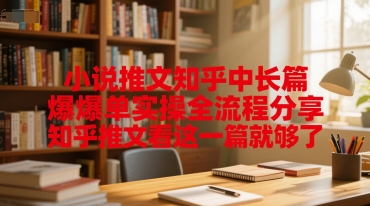 小说推文知乎中长篇爆单实操全流程分享，知乎推文看这一篇就够了-DE云网创
