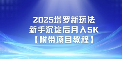 2025塔罗新玩法，新手沉淀后月入5K【附带项目教程】-DE云网创