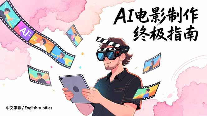 AI电影制作终极指南:从创意到成片,系统掌握智能影视全流程实战课(中英字幕插图 AI电影制作终极指南:从创意到成片,系统掌握智能影视全流程实战课(中英字幕插图