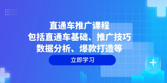 （14001期）直通车推广课程：包括直通车基础、推广技巧、数据分析、爆款打造等-DE云网创