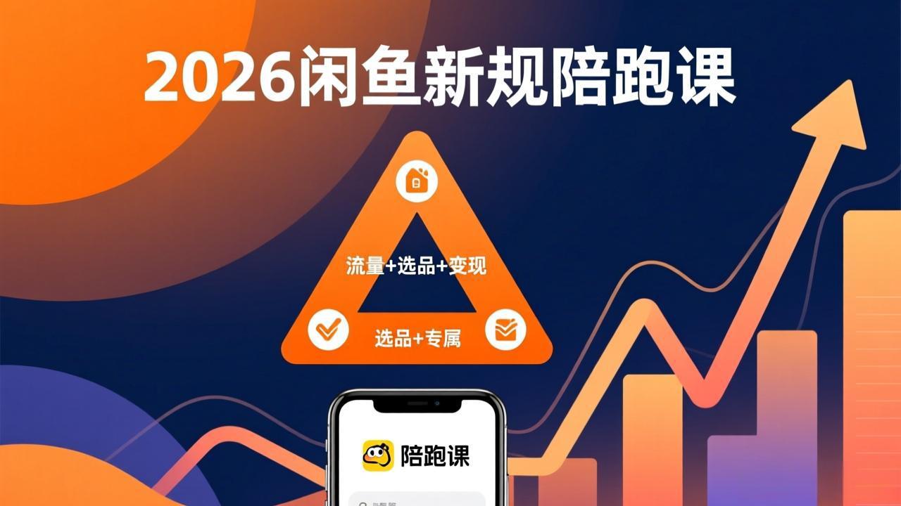 2026闲鱼高阶陪跑课全新上线，带你吃透新规玩转选品流量，从零搭建稳定变现盈利体系-DE云网创