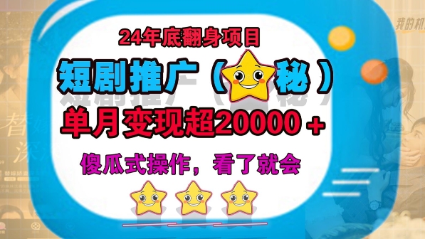 24年底短剧推广新玩法(揭秘)，傻瓜式操作-DE云网创
