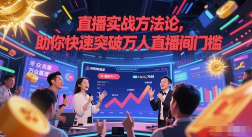 直播实战方法论，助你快速突破万人直播间门槛-DE云网创