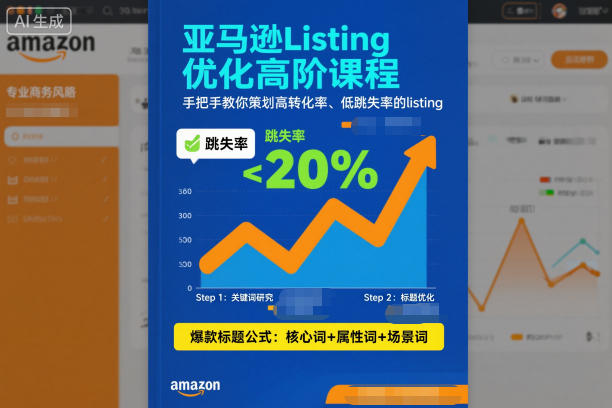 亚马逊Listing优化高阶课程,手把手教你策划高转化率、低跳失率的listing插图 亚马逊Listing优化高阶课程,手把手教你策划高转化率、低跳失率的listing