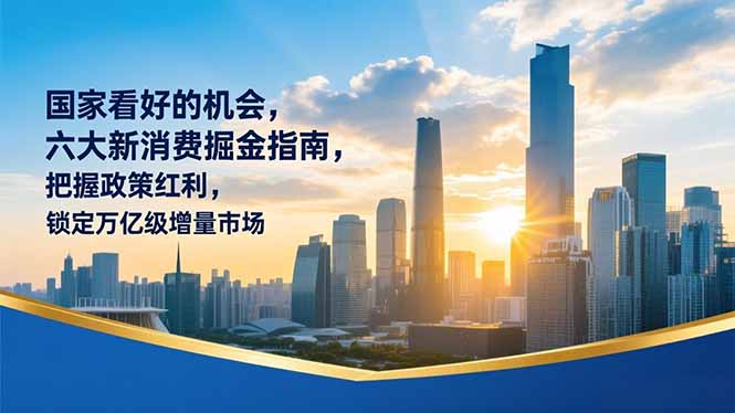 某付费文章：国家看好的机会，六大新消费掘金指南，把握政策红利，锁定万亿级增量市场-DE云网创