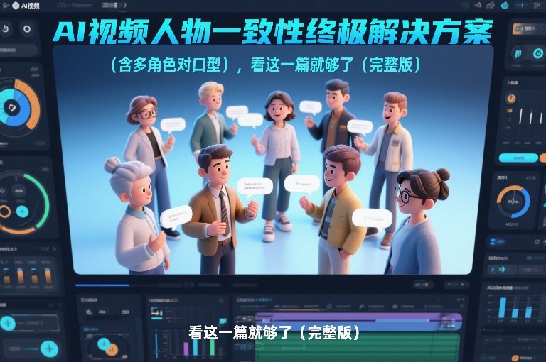 AI视频人物一致性终极解决方案(含多角色对口型)，看这一篇就够了(完整版)-DE云网创