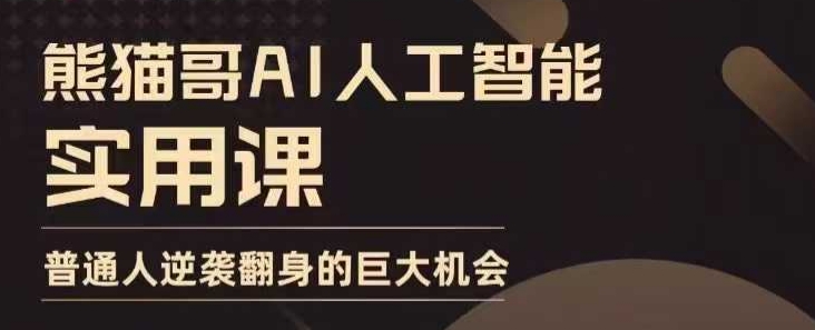 AI人工智能实用课，实在实用实战，普通人逆袭翻身的巨大机会-DE云网创