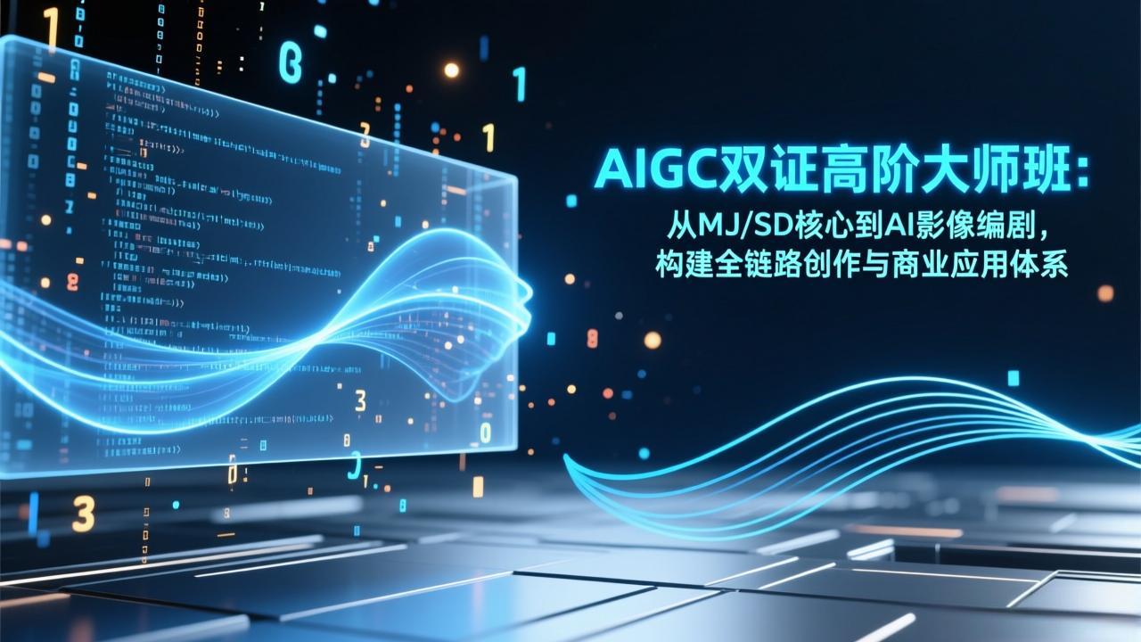 AIGC双证高阶大师班:从MJ/SD核心到AI影像编剧,构建全链路创作与商业应用体系插图 AIGC双证高阶大师班:从MJ/SD核心到AI影像编剧,构建全链路创作与商业应用体系插图