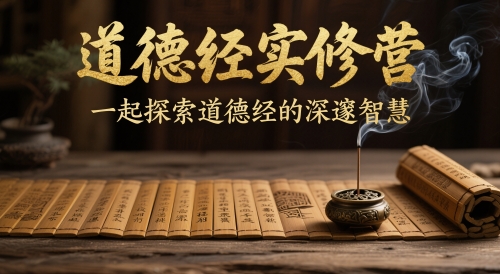 道德经实修营，一起探索道德经的深邃智慧-DE云网创