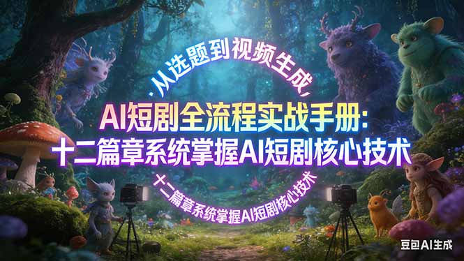 AI 短剧全流程实战手册:从选题到视频生成,十二篇章系统掌握 AI 短剧核心技术插图 AI 短剧全流程实战手册:从选题到视频生成,十二篇章系统掌握 AI 短剧核心技术插图