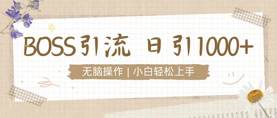 招聘平台暴力引流3.0，无脑狂打，日引流100+，小白迅速上手-DE云网创