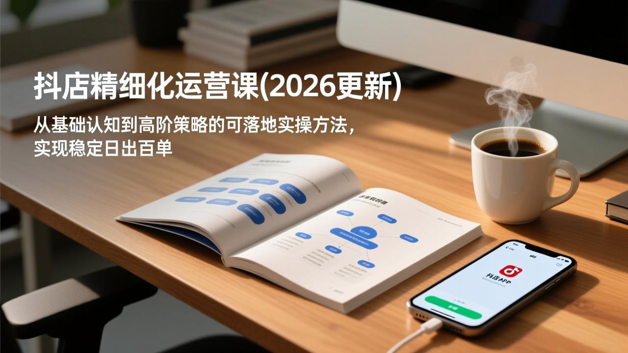 抖店精细化运营课(2026更新-DE云网创