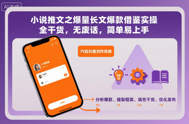 小说推文之爆量长文爆款借鉴实操，全干货，无废话，简单易上手-DE云网创