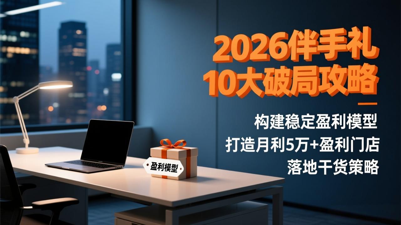 2026伴手礼10大破局攻略：构建稳定盈利模型，打造月利5万+盈利门店，落地干货策略-DE云网创