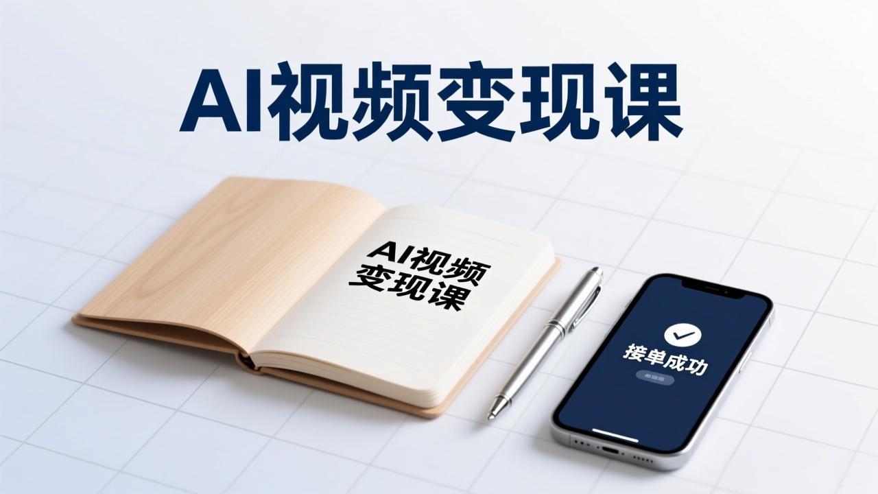 AI视频变现课，学完即可创作短片、接商单，实现副业增收，单项目报价可达千元-DE云网创