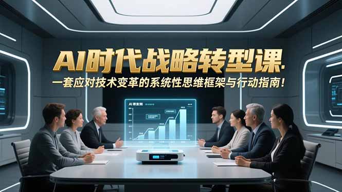 AI时代战略转型课:一套应对技术变革的系统性思维框架与行动指南!-DE云网创