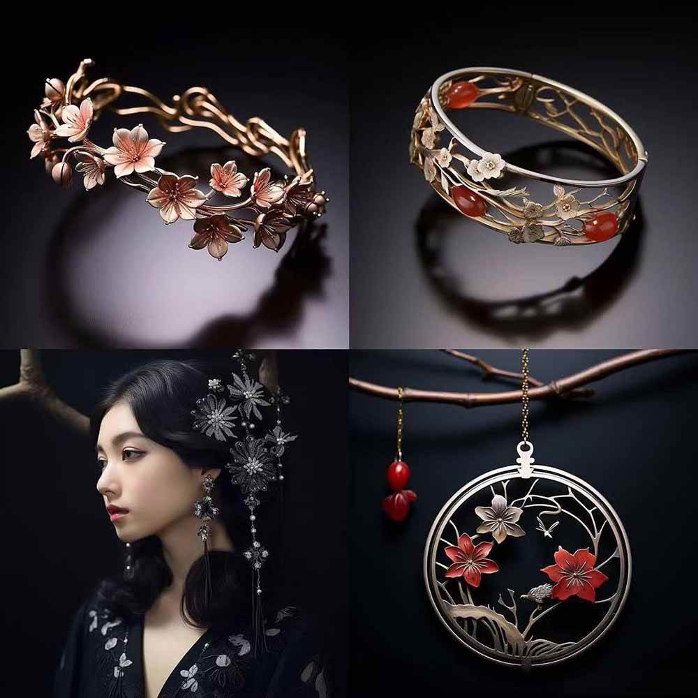 463个Midjourney珠宝摄影提示词：覆盖全品类珠宝，AI设计秒出专业效果插图5