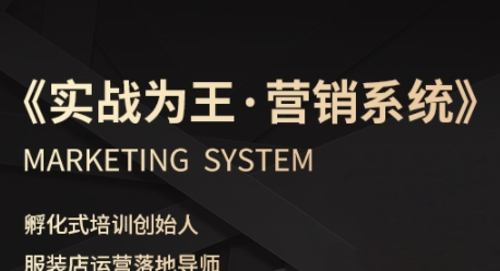 服装老板必修课《实战为王-营销系统》实现业绩被动式增长-DE云网创