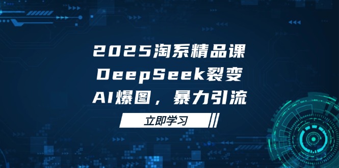 （14639期）2025 淘系精品课，DeepSeek 裂变，AI 爆图，暴力引流-DE云网创